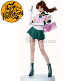 【In Stock】Anime Sailor Moon Supers Cosplay Jupiter Makoto Kino Battle Suit Costume Premium